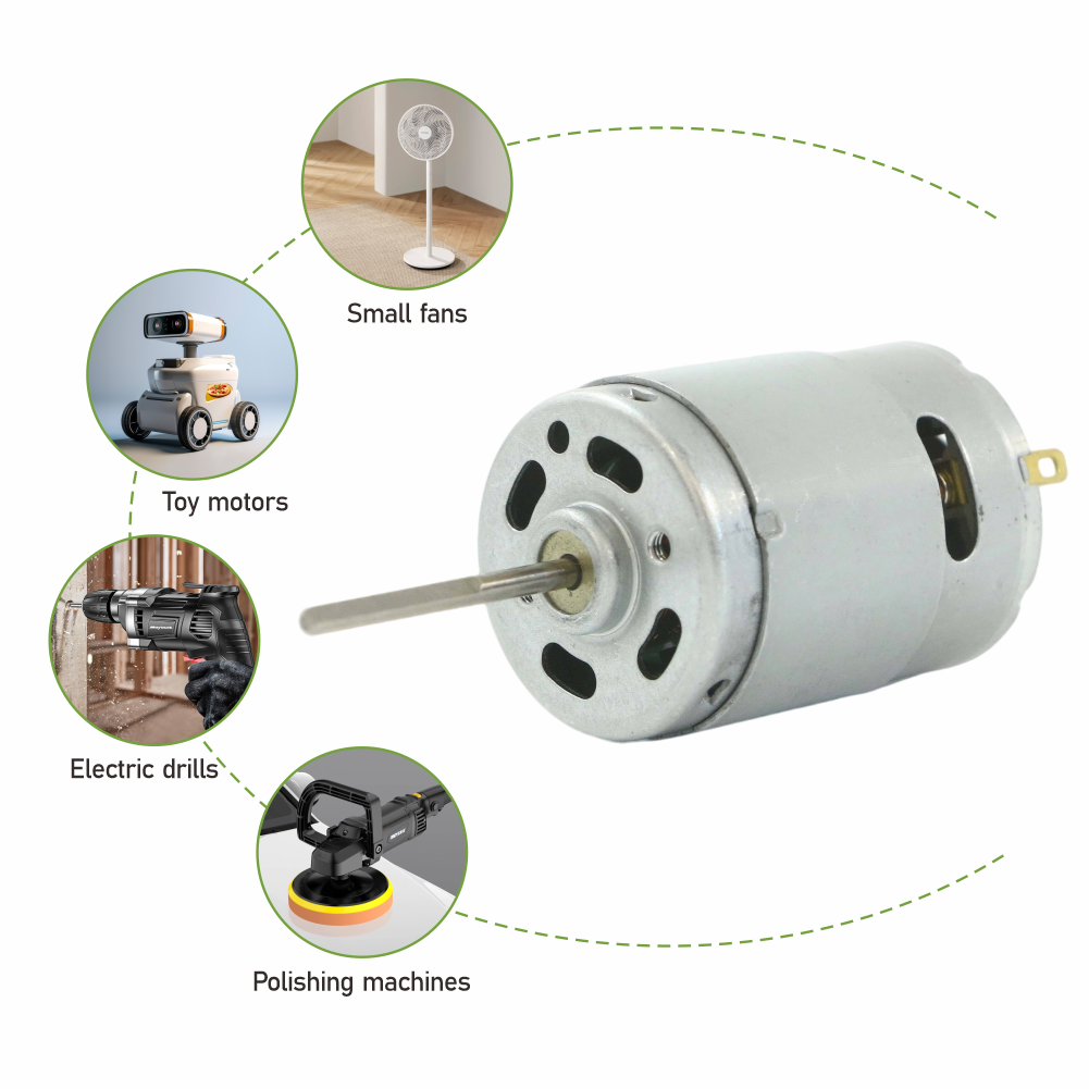 Customizable IE3 Durable 16200rpm Fan Micro 4.8v Brushed DC Motor