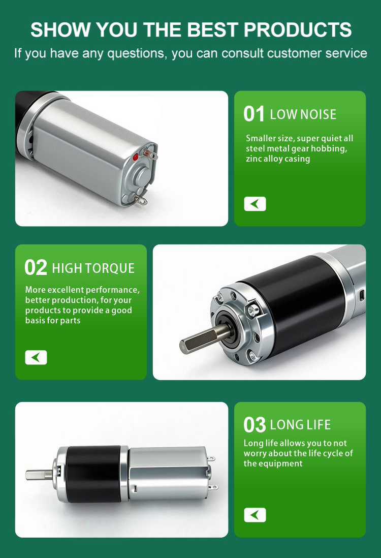 JQPG-22M01 Planetary Gear Motor View 8