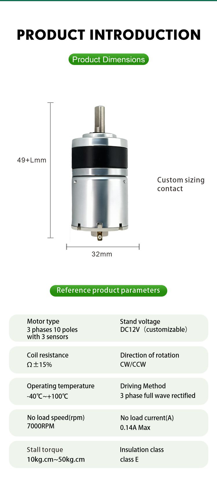 Planetary Gear Motor Feature 9