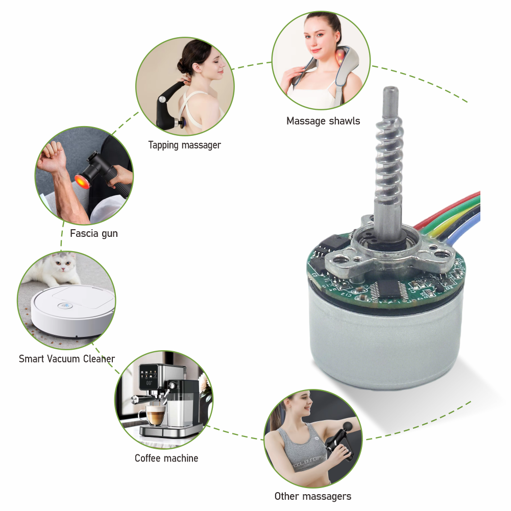 JIQIANG Low Voltage 7.4V Small Brushless DC Motor for  Cooling Fans