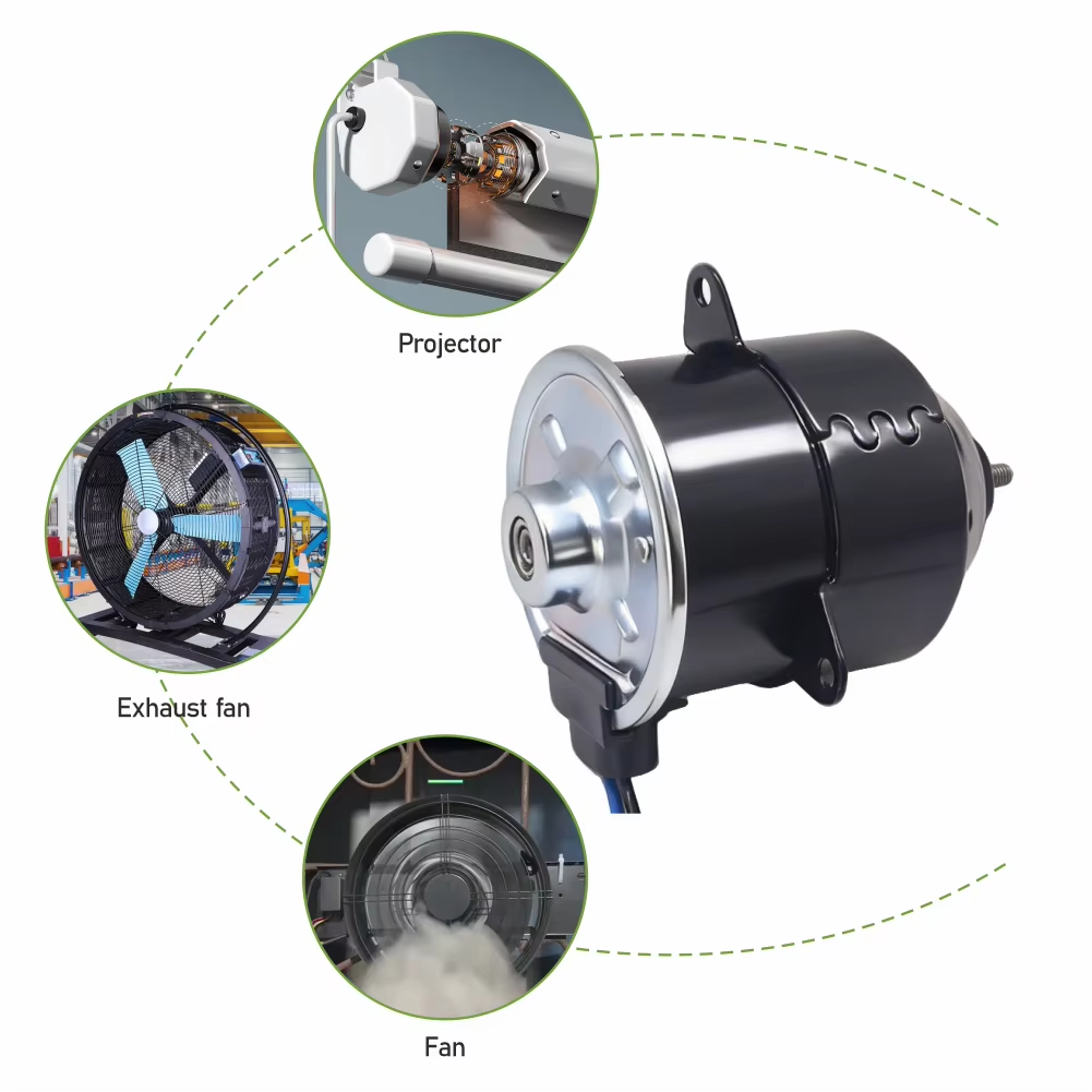 Reliable 12V DC Brush Motor 75MM Diameter for Fan Pump and Automation Systems