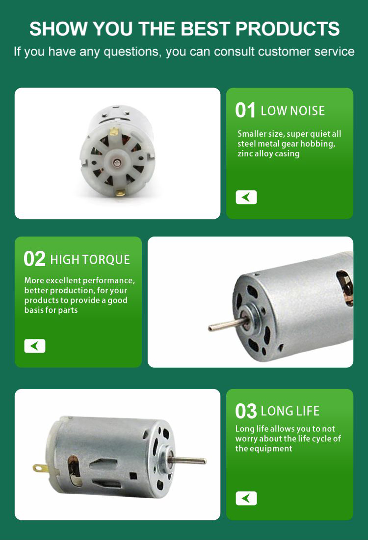 JQBL-385SA Brush DC Motor detail 7