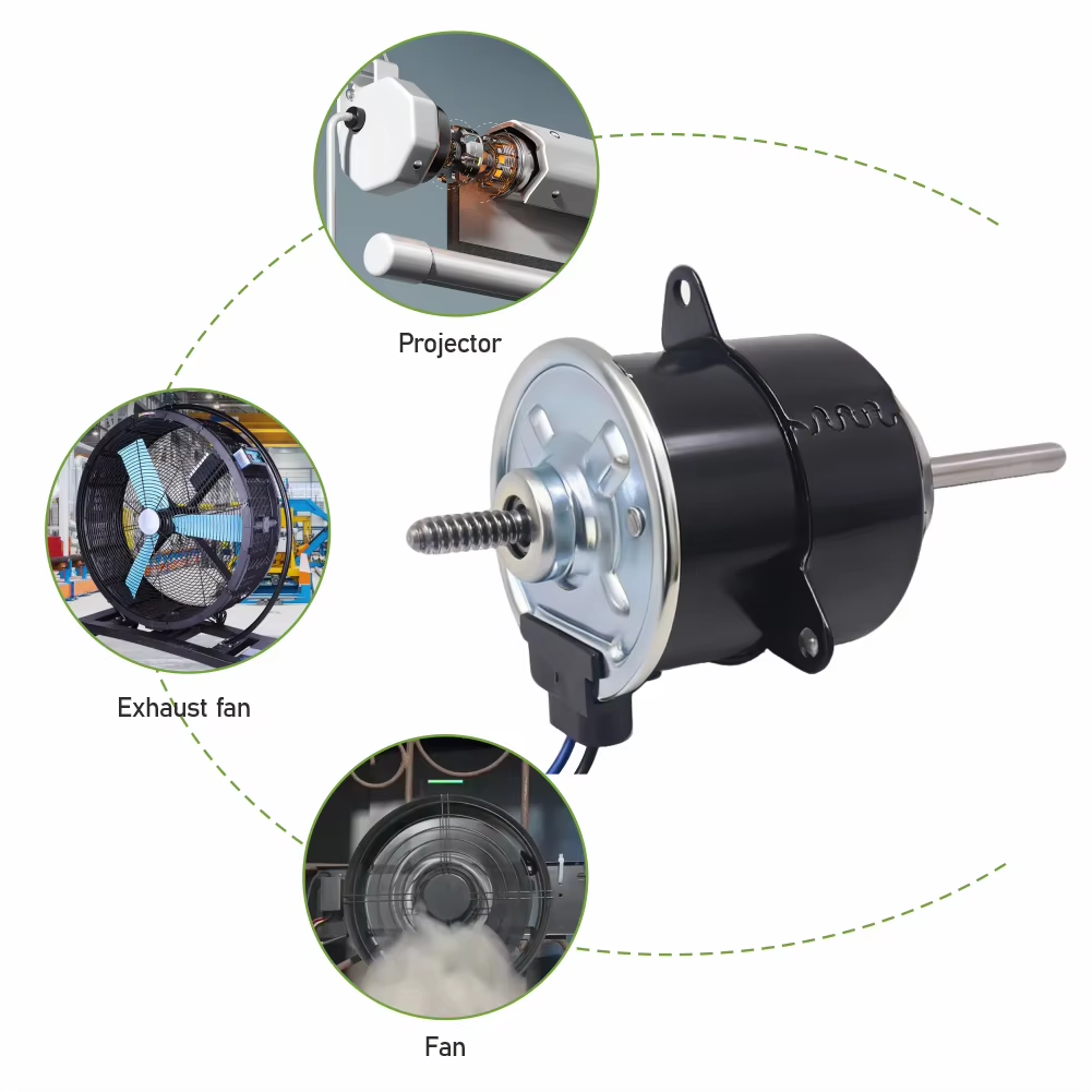 2A Continuous Current 75MM Frame High Efficiency 12V 80W DC Electric Baleno Motor for Exhaust Fan