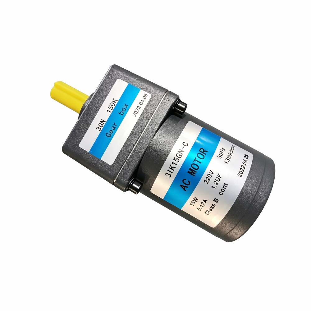 Durable Heavy Duty Aluminum Housing Single Phase AC Gear Motor with Speed Reducer for Conveyor System Equipment