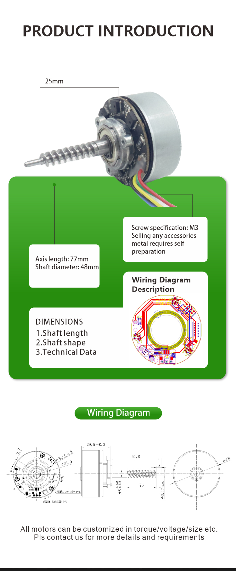JQBL-4802 Brushless DC Motor Details