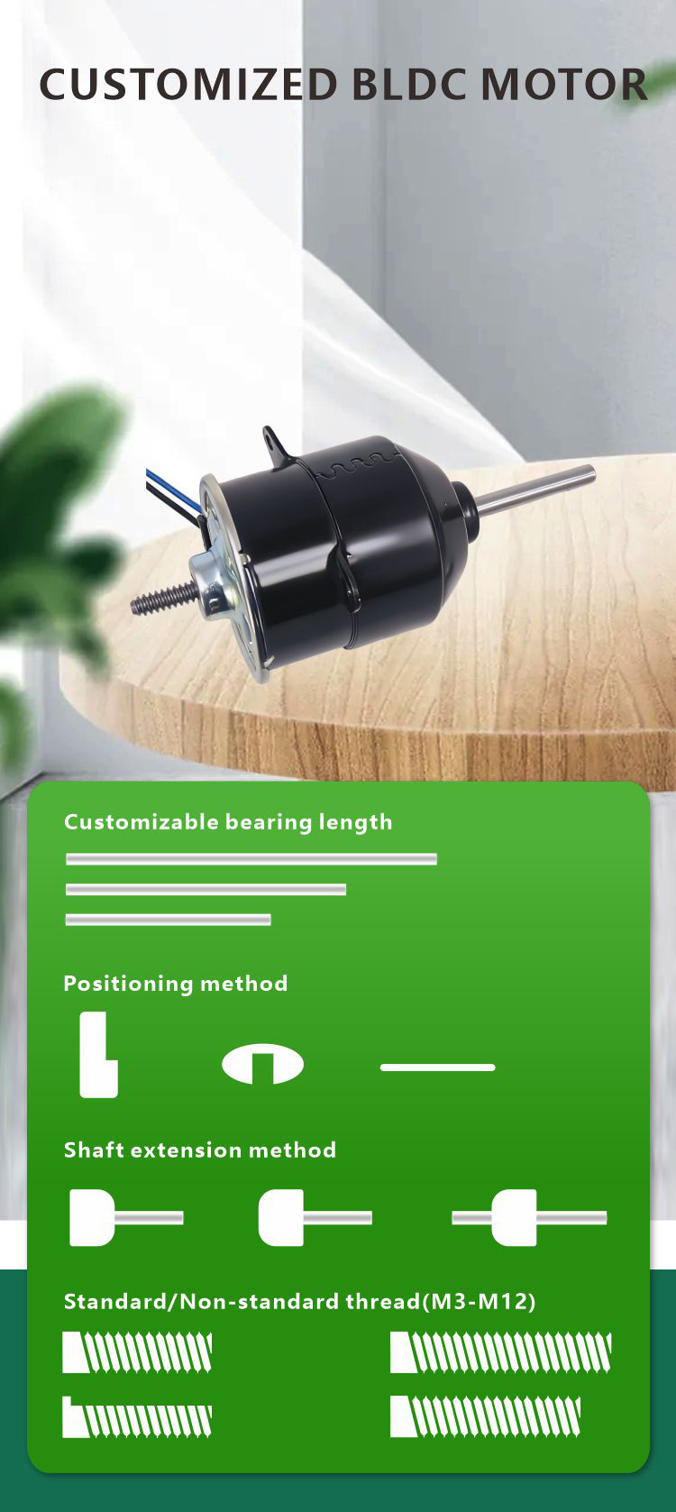 Solar brush DC motor details 6