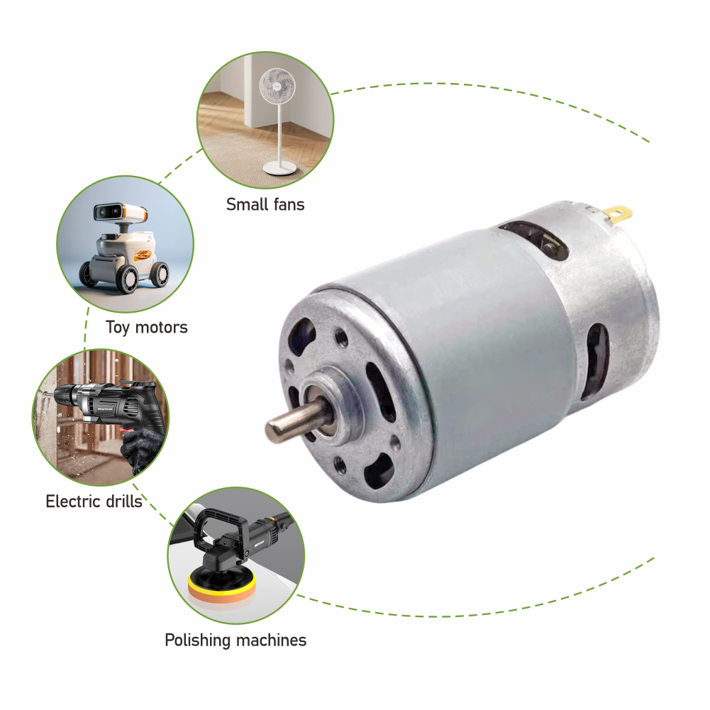 Durable High-speed Motor Mini Brushed DC Motor with Brushes for Fans Accessories and Small Appliances