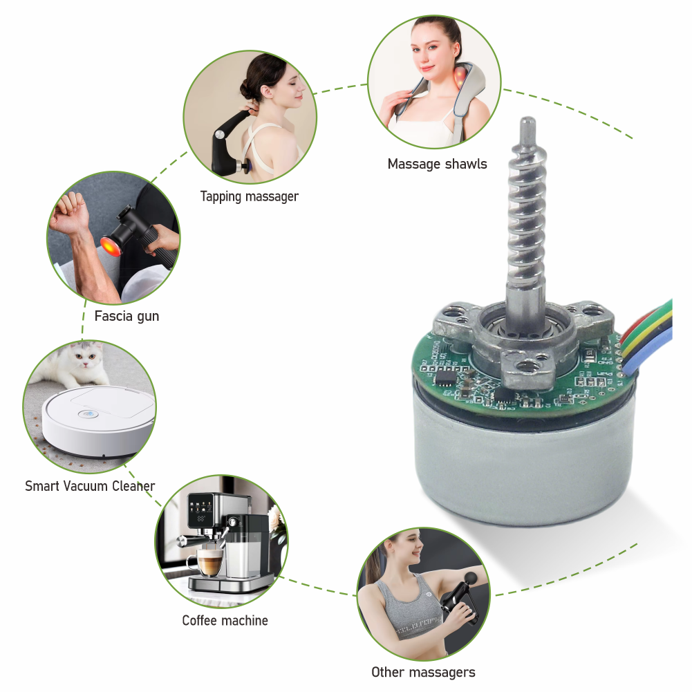 JIQIANG Miniature 7.4V BLDC Motor 35mm Diameter for Drones, Floor Scrubber,Vacuum Cleaner