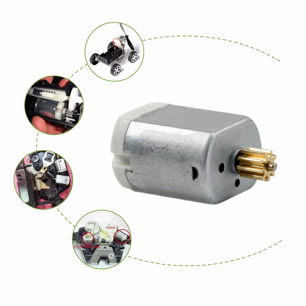 12v Car Door Locks and Electric Bicycles Use 42mm Shaft Diameter Brushed DC Motors with 12000rpm