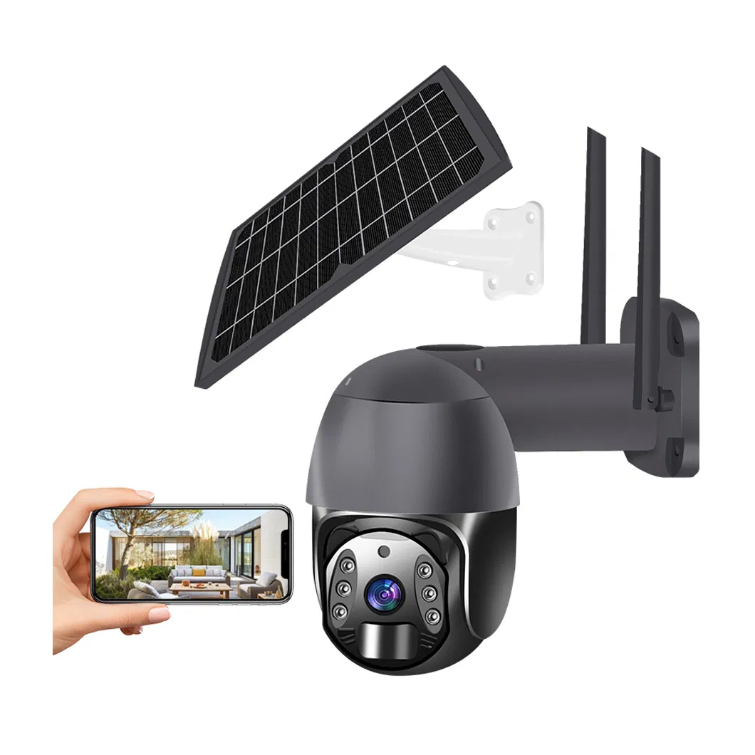 3MP PIR Tuya 4G/Wireless WiFi Outdoor Waterproof Solar PTZ CCTV Security IP Battery Camera