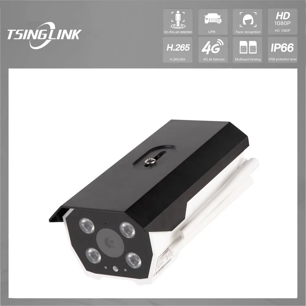 Power Input DC12V Outdoor Waterproof 1080P Bullet License Plate Capture 4G Lpr IP Camera