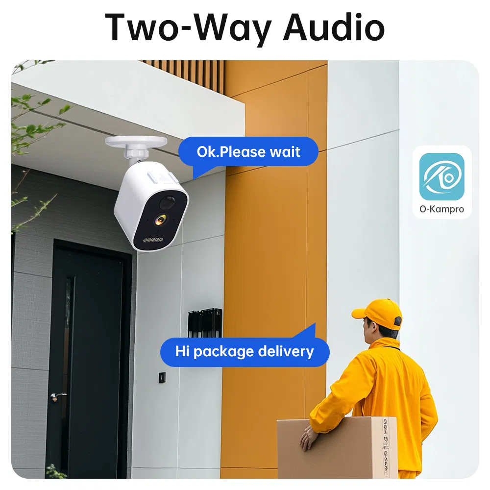 Battery-Powered Large-Capacity WiFi with Infrared Full-Color Night Vision, Two-Way Voice, Voice Alert, Outdoor Waterproof PTZ CCTV Camera