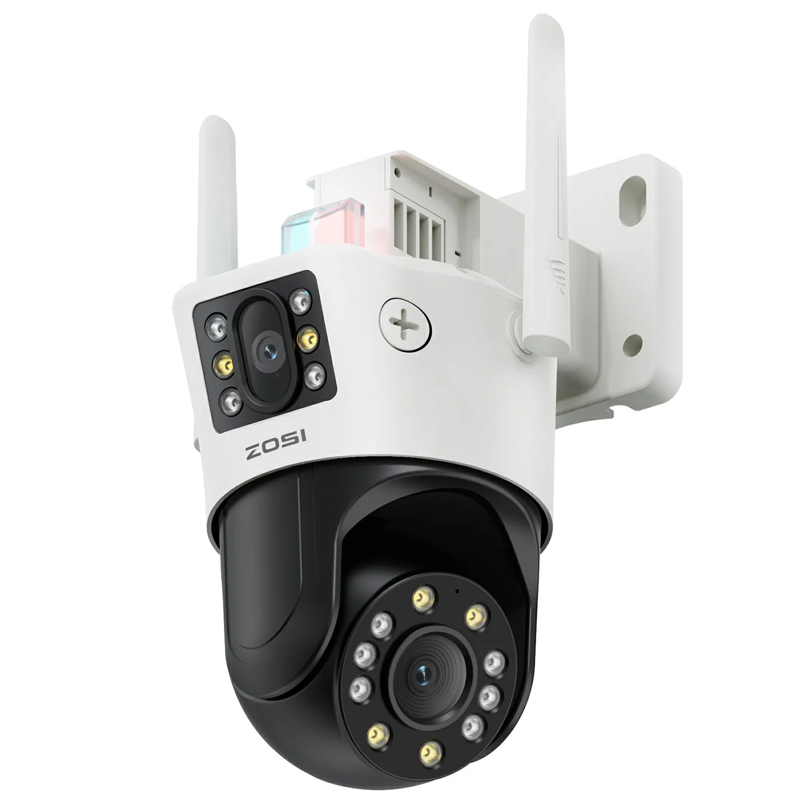 Zosi C298 Se 4MP Dual Lens WiFi Camera Ai Human / Vehicle Detection Two Way Audio Outdoor Security Cam
