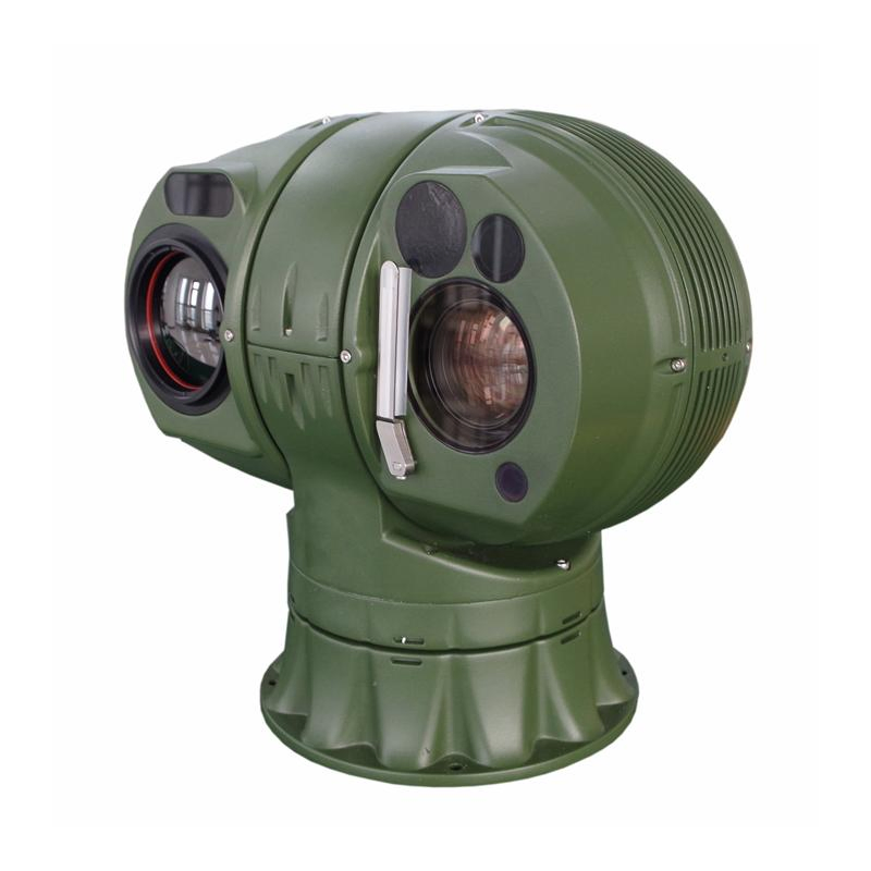 5km Detection 75mm Fixed Vox Lens+33X Optical Zoom 384X288 Resolution Thermal Imaging PTZ Camera