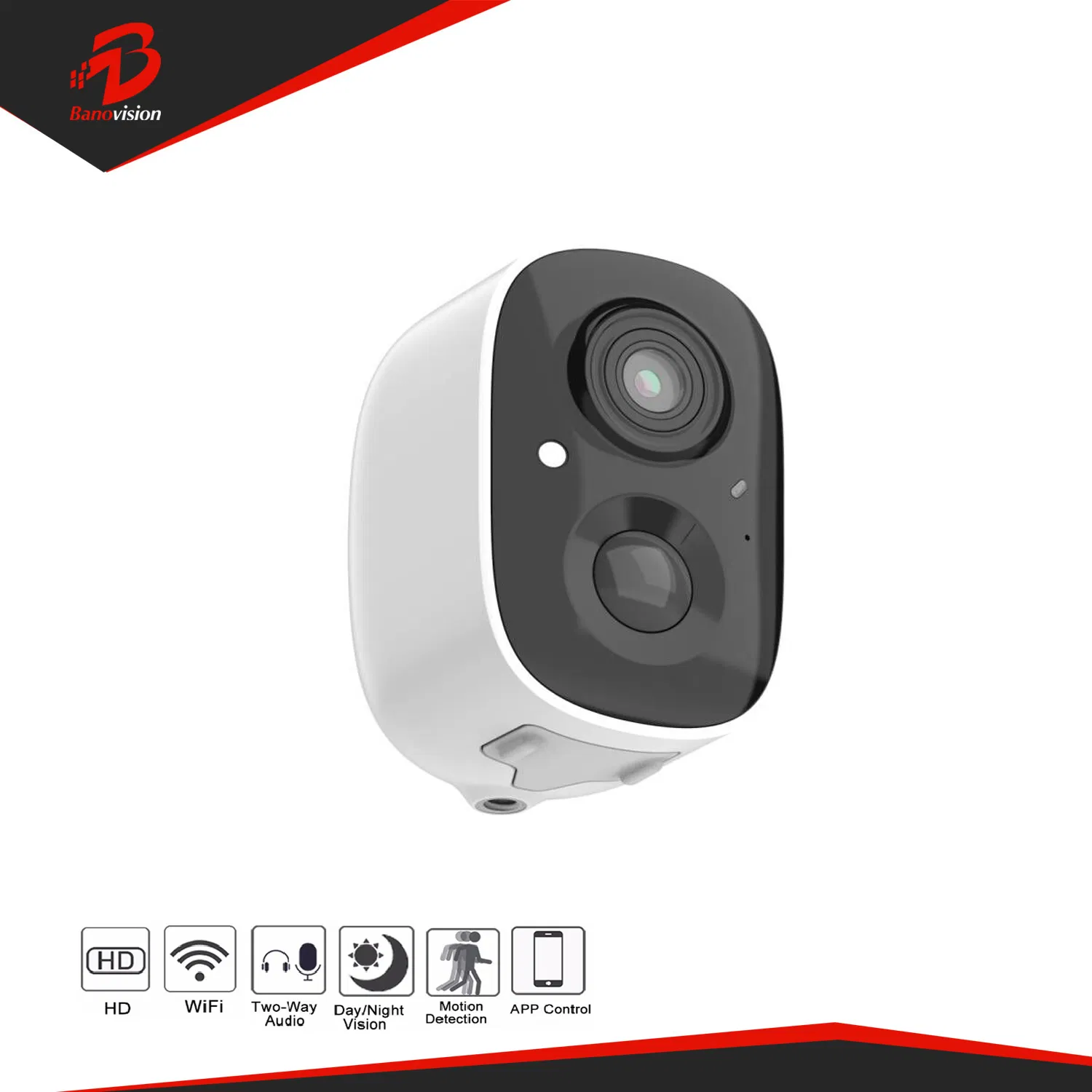 Smart WiFi Solar Powered 3MP Battery IP Security 2 Way Audio CCTV Camera