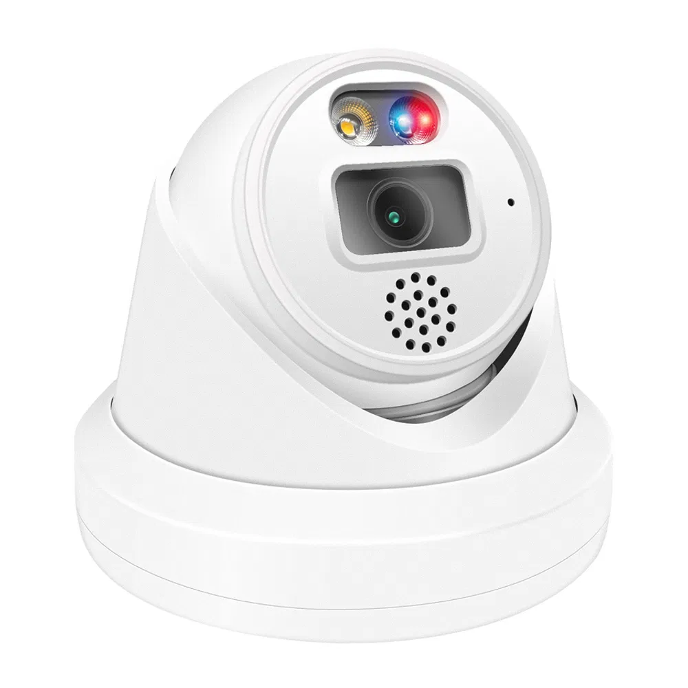 8MP Poe IP Camera Securtiy CCTV Camera with Two Way Audio Color Night Vision Motion Detect Red Blue Light Alert