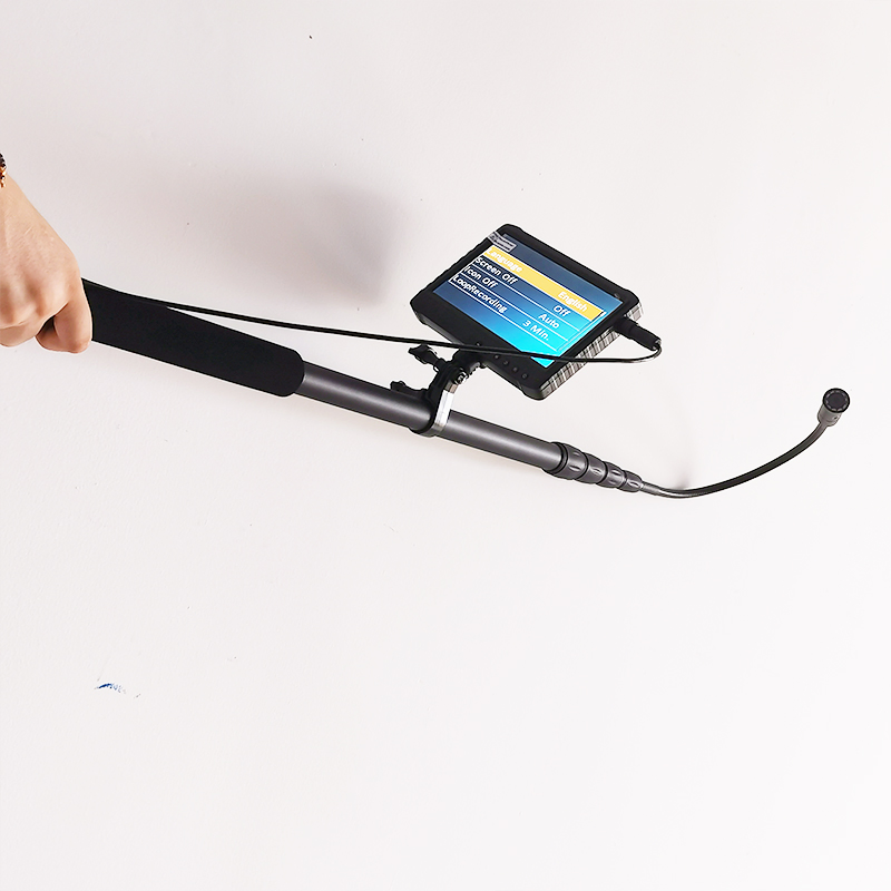 5m Telescopic Pole Audio Video Search Camera System Two-Way Intercom Life Detector for Public Security