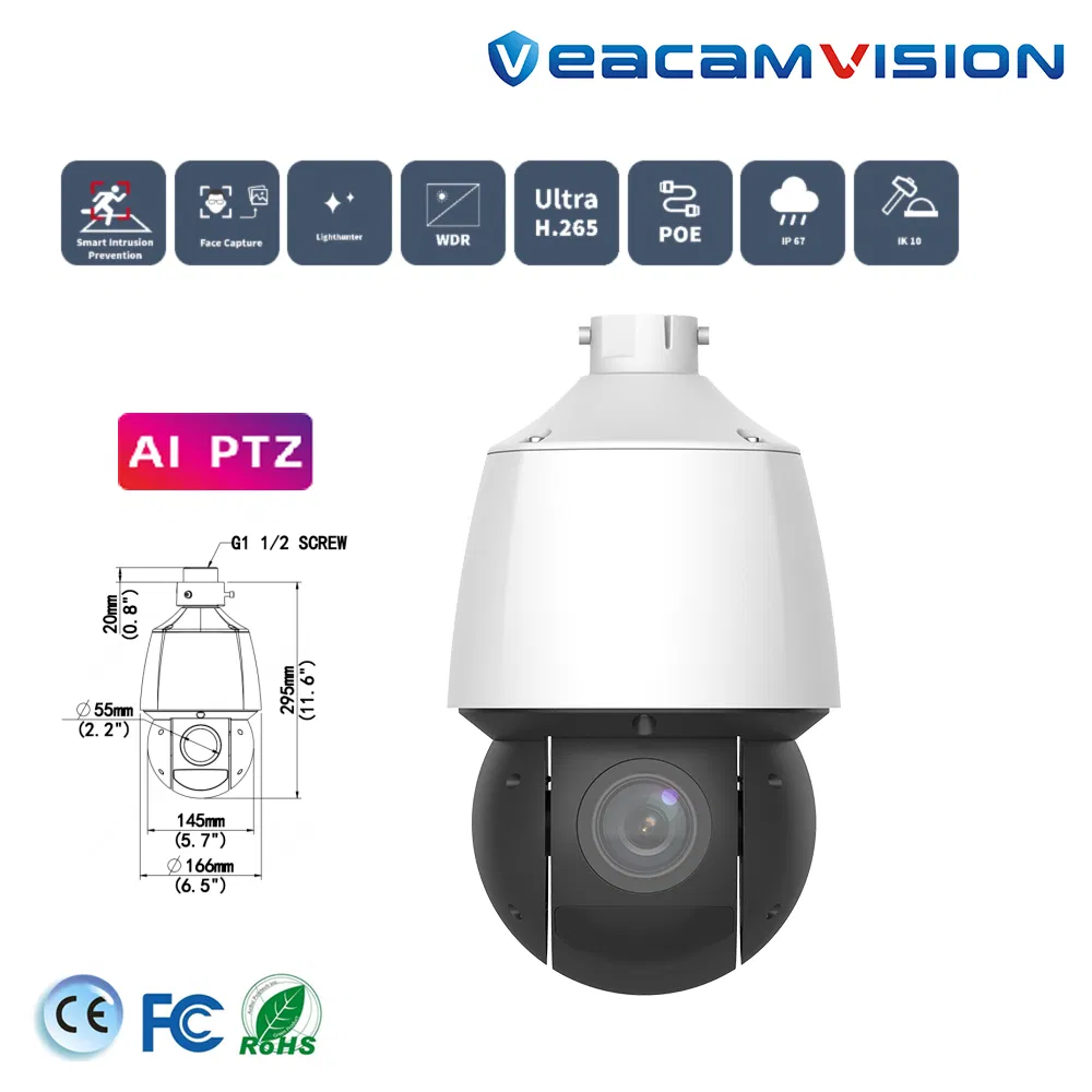 PTZ Security Camera Front View