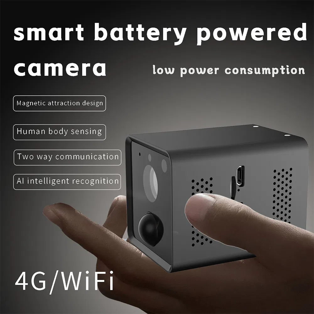 No WiFi Needed 4G LTE Cellular Outdoor with Built-in Battery Wireless Security Camera