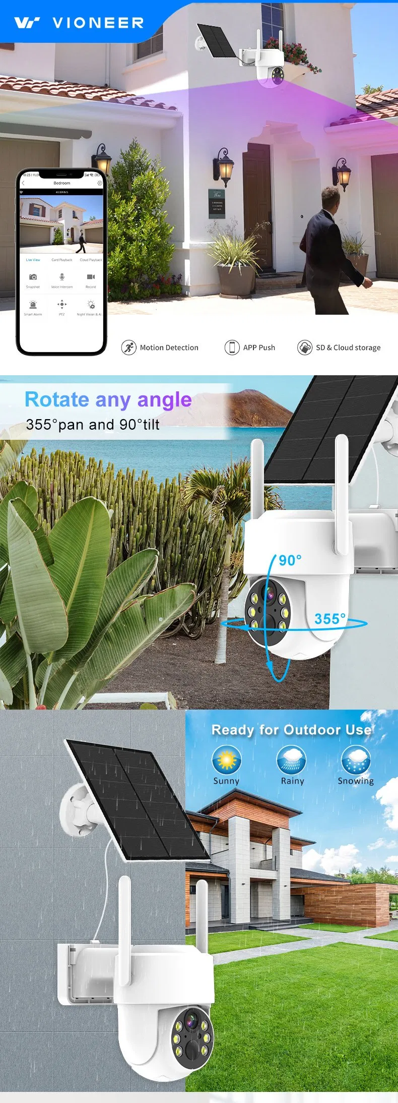 Solar Power PTZ Camera Feature 1