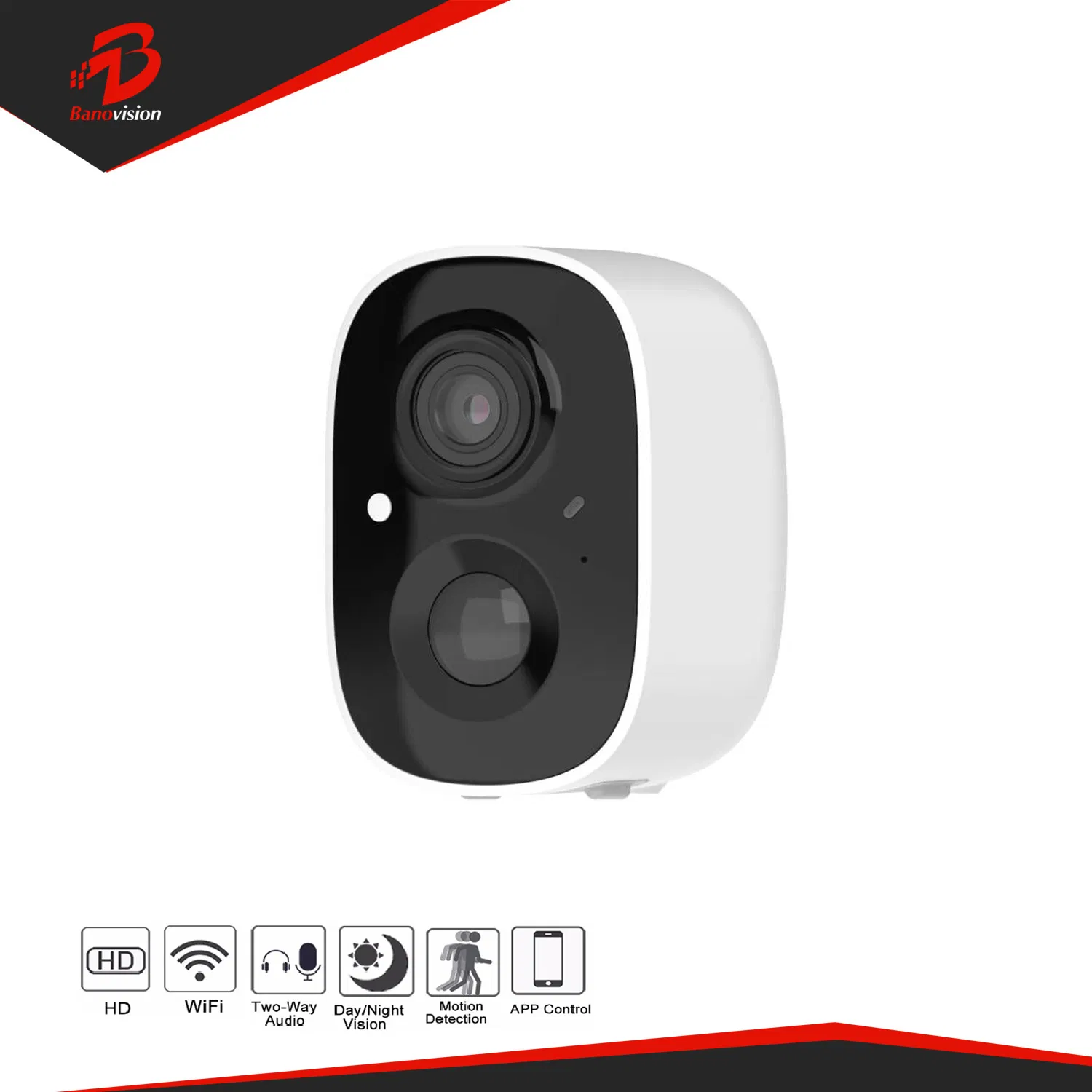 Smart WiFi Solar Powered 3MP Battery IP Security 2 Way Audio CCTV Camera