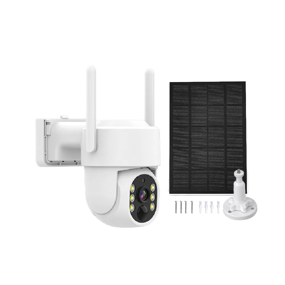 Outdoor Standalone IP Waterproof Solar Panel Powered Security CCTV PTZ Mini Wireless Video CCTV Camera