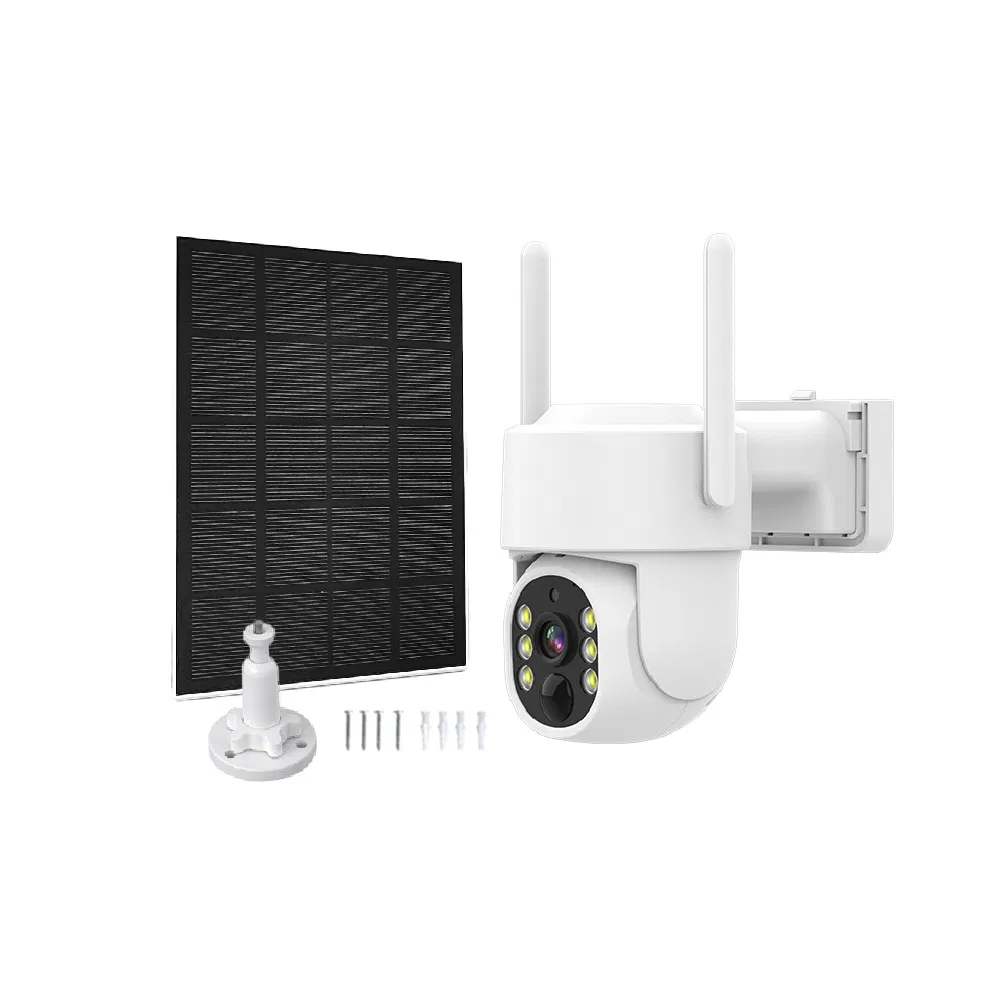Outdoor Standalone IP Waterproof Solar Panel Powered Security CCTV PTZ Mini Wireless Video CCTV Camera