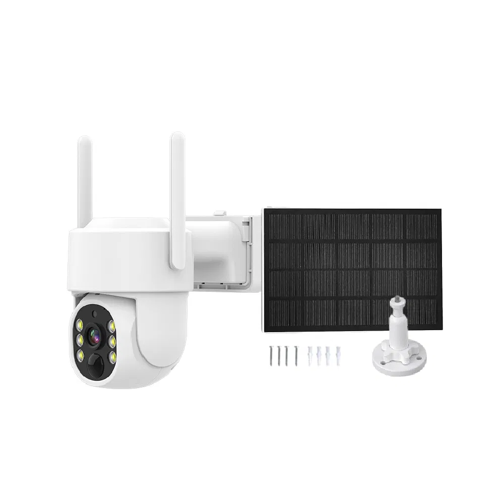 Outdoor Standalone IP Waterproof Solar Panel Powered Security CCTV PTZ Mini Wireless Video CCTV Camera
