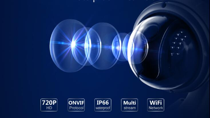 Outdoor Security 1.3MP IR Waterproof Surveillance WiFi IP Camera