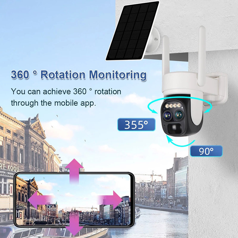 2MP 3MP 5MP 6MP Solar Battery Powered Wireless Bullet Camera WiFi 4G Outdoor Security Camera