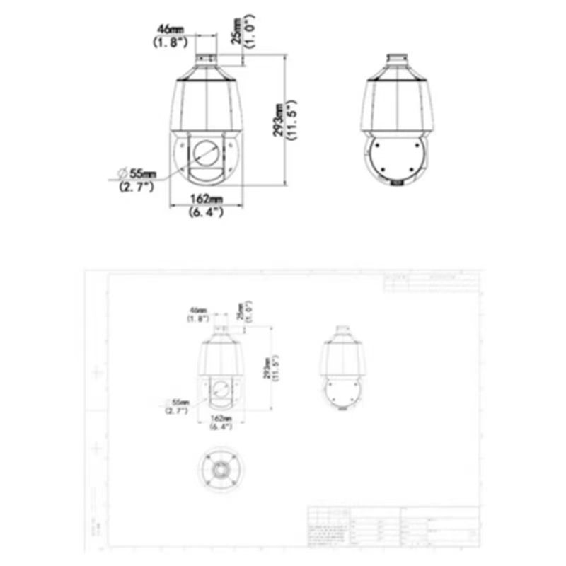 High-Definition Outdoor PTZ Security Camera with Infrared Night Vision