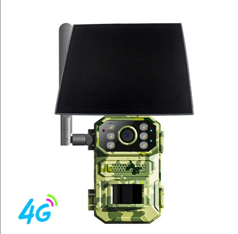 5W Solar Panel 4G LTE Cellular Hunting Trail Camera Outdoor Intelligent Camouflage Camera Avp006X