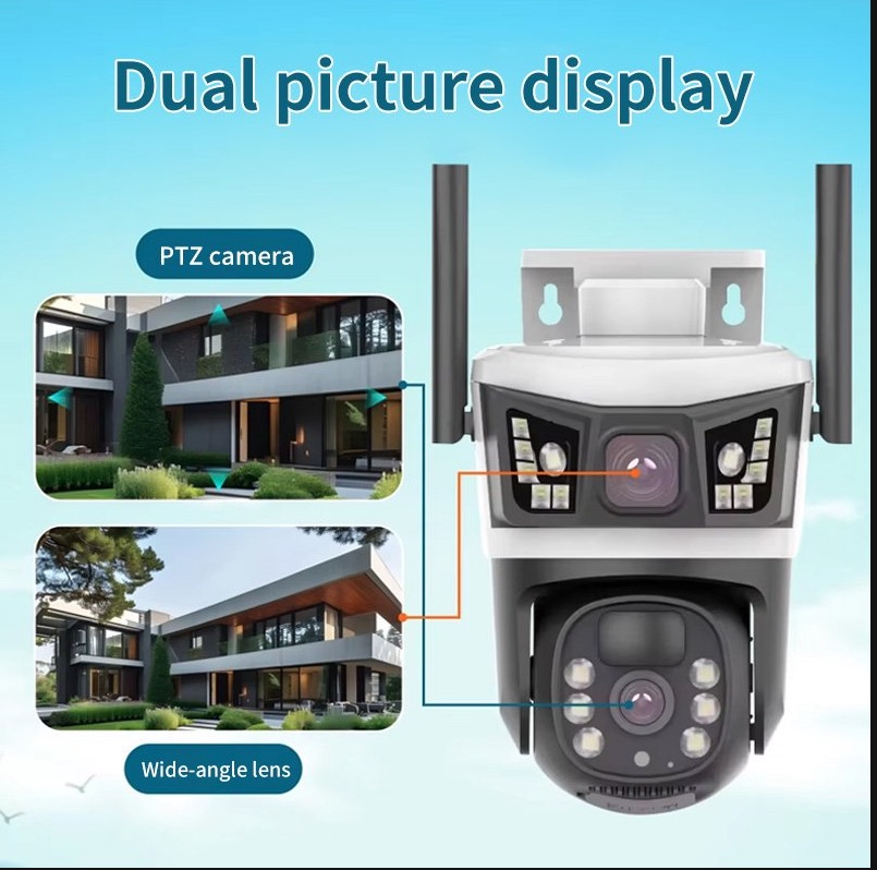 HD 1080P Outdoor Waterproof Solar Low-Power Battery WiFi/4G IP PTZ Network Camera