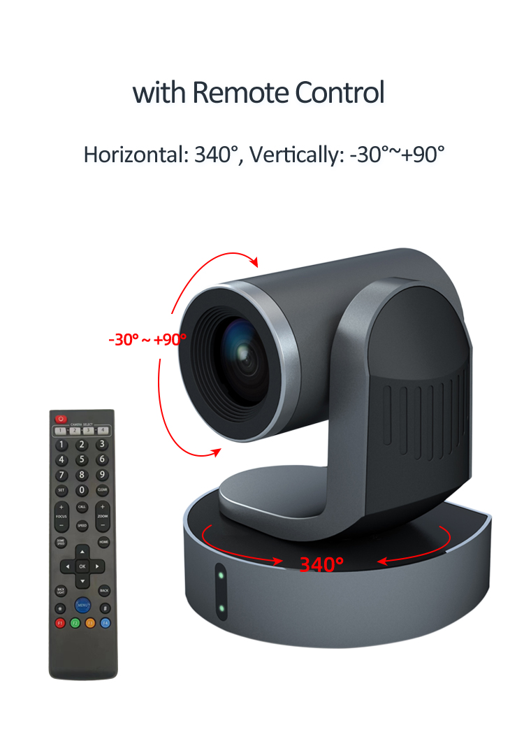 4K/30fps 20X Optical Zoom Ndi Optional HDMI / USB3.0 / IP PTZ Video Conference Camera Camera