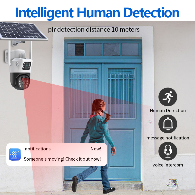 4MP Solar-Powered 4G WiFi Outdoor CCTV Camera with Long Battery Life