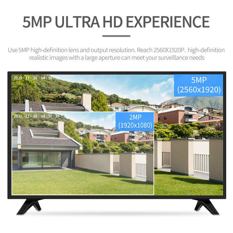 5MP Ai IP Poe Outdoor Waterproof Metal Network Security CCTV Camera