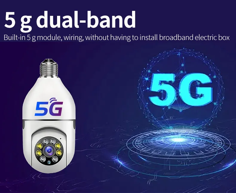 Fisheye Light Bulb VR Network Camera