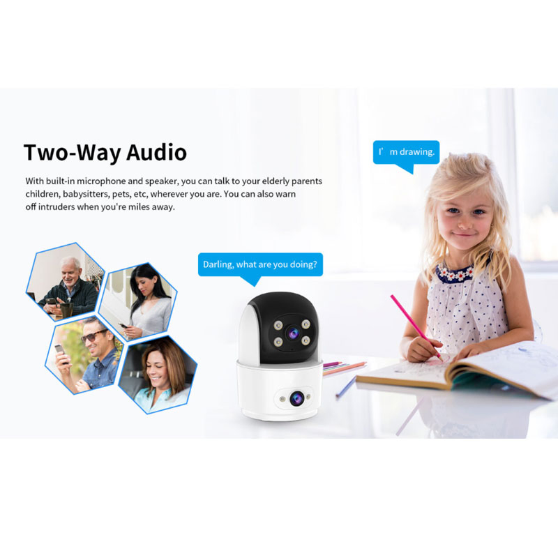 Human Detection Real Time Alerts 4G Full-Color Night Vision IP Camera