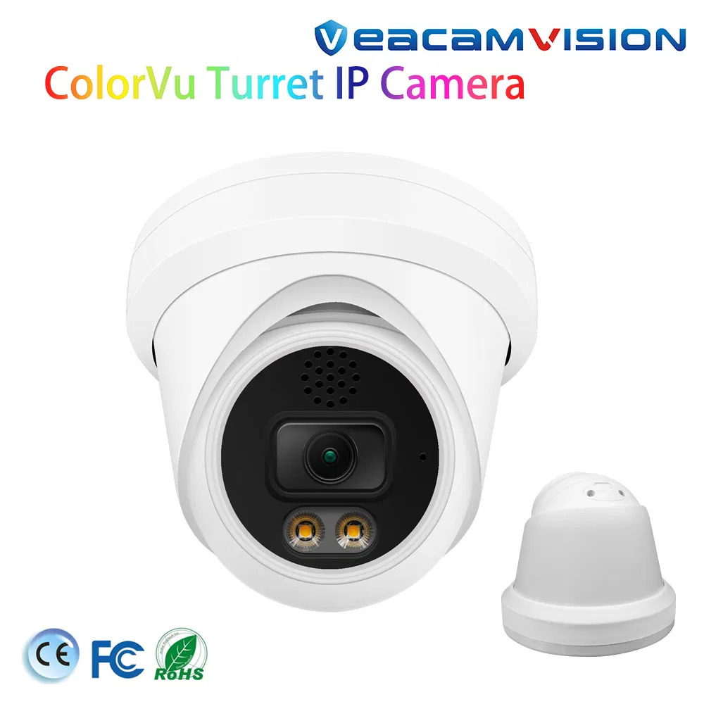 Full Color Dome 2/5/6/ 8MP 2.8mm Fixed Lens Soft Warm LED Poe Home Security Digital Video Wholesale Small Surveillance CCTV Cameras Mini IP CCTV Camera No WiFi