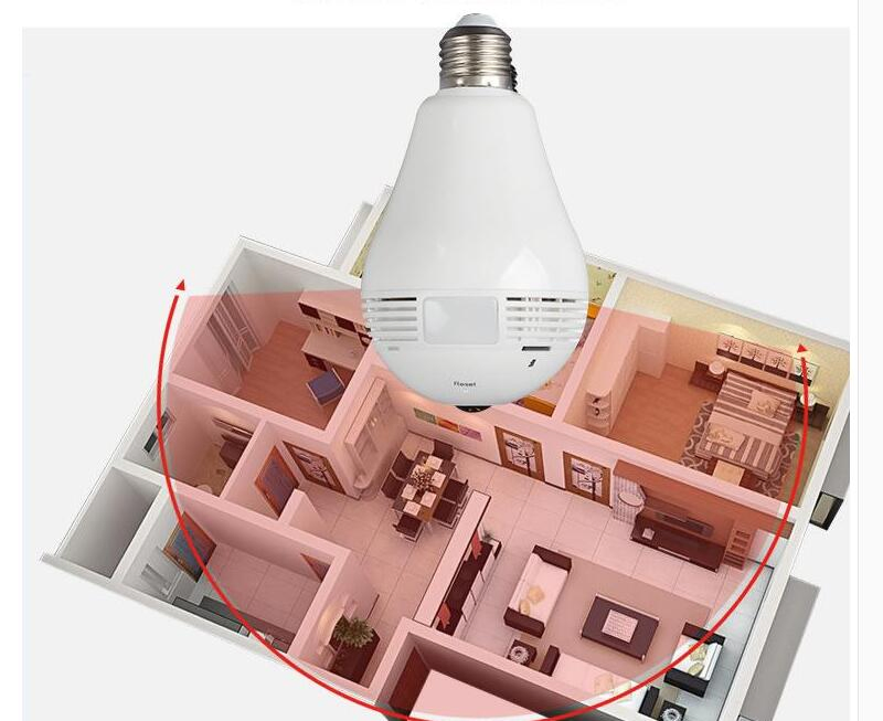 360 Degree Fisheye Light Network WiFi IP Zoom Infrared Camera