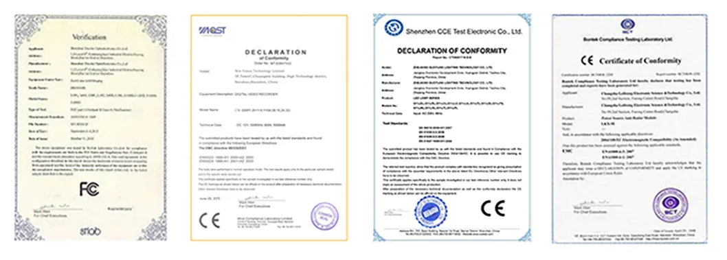 Certifications