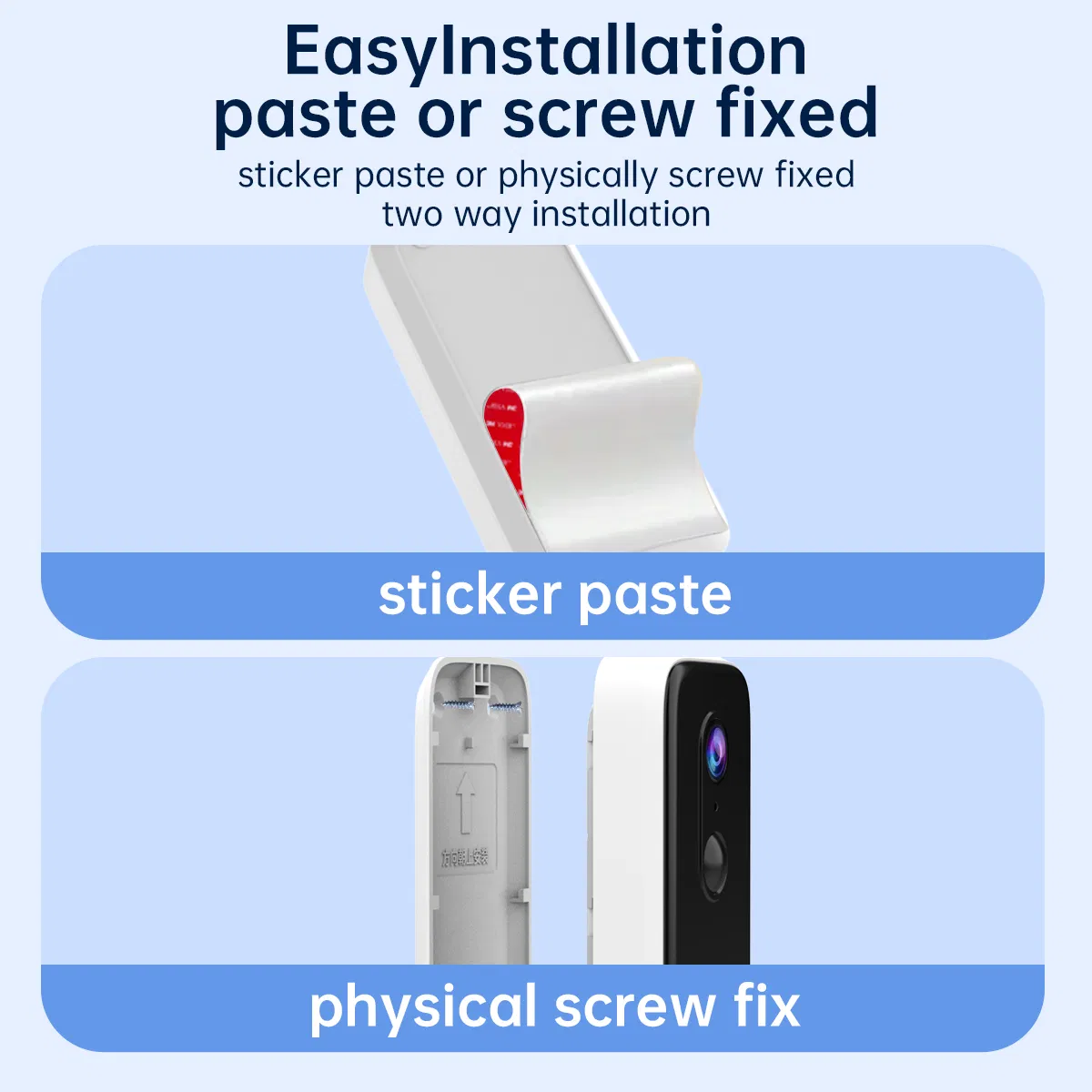 WiFi Wireless Video Doorbell Camera Battery Powered HD Wide Angle Face Recognition IR Night Vision Low Power Cloud Storage Voice Changer