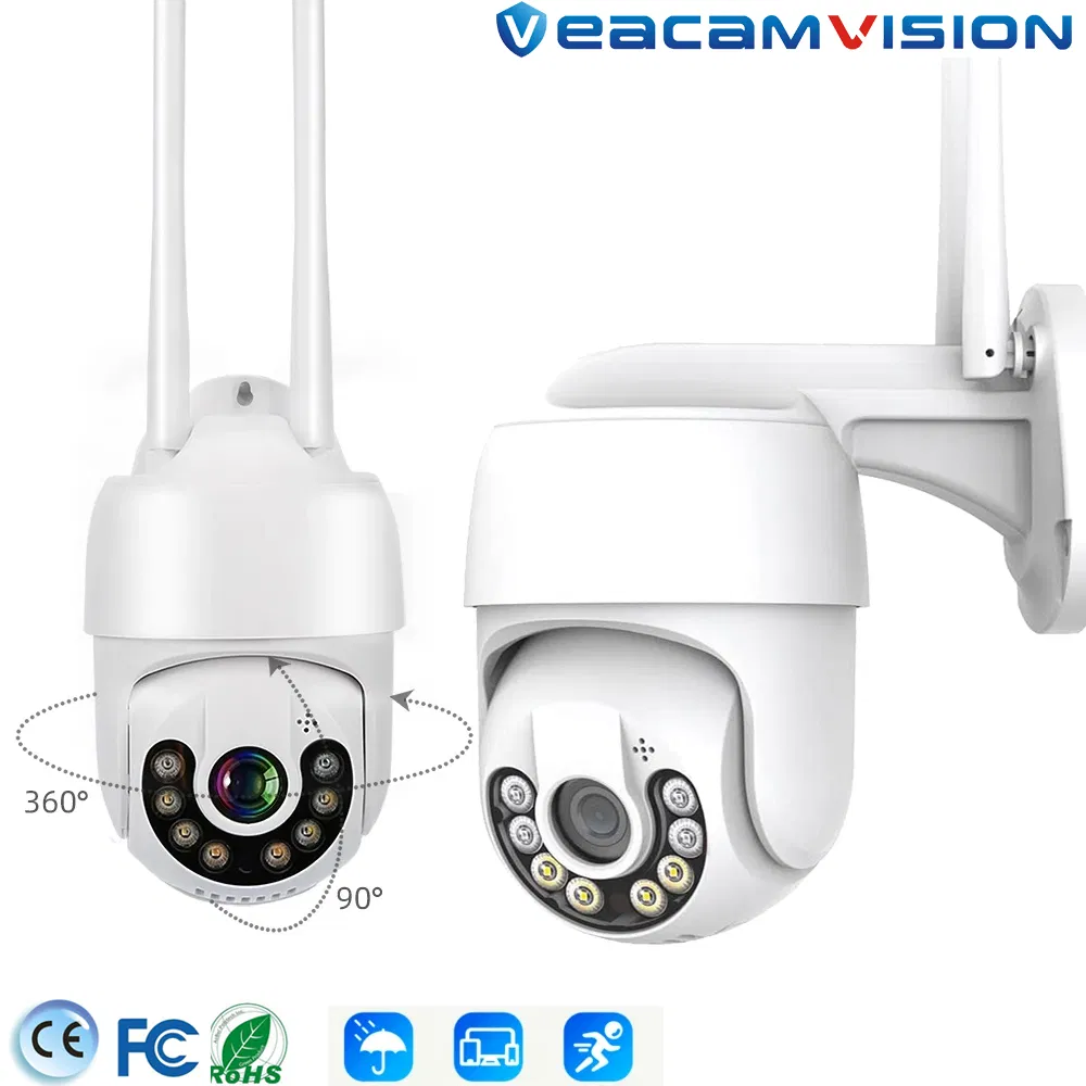 Indoor Outdoor Wireless CCTV Camera Two Way Audio PT WiFi Security CCTV Camera Video Conference Camera
