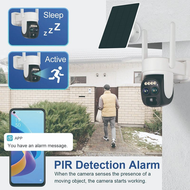 2MP 3MP 5MP 6MP Solar Battery Powered Wireless Bullet Camera WiFi 4G Outdoor Security Camera