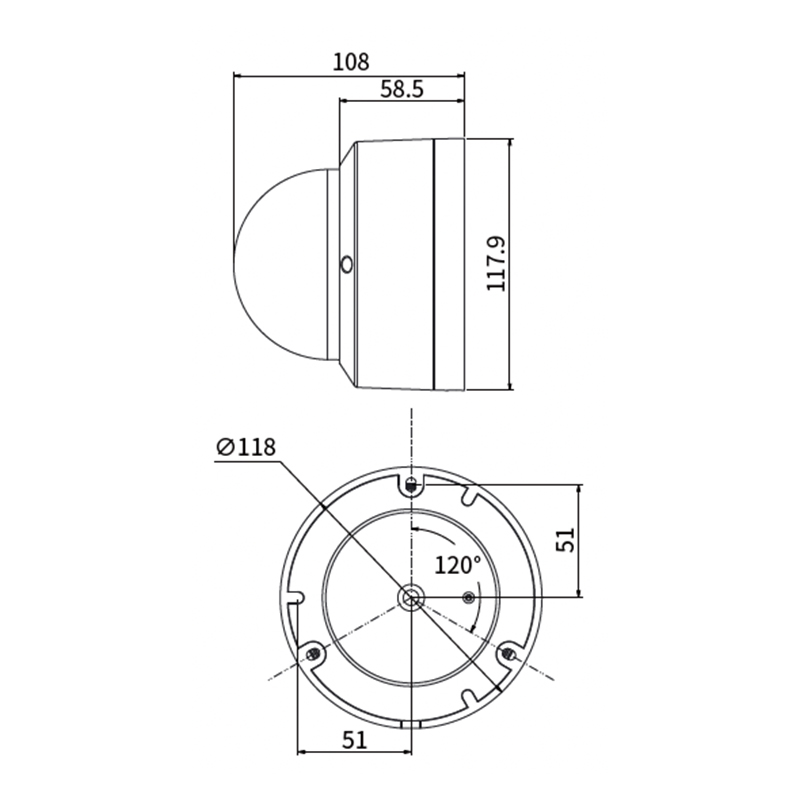 Outdoor Full Color Night Vision CCTV Camera 4MP Face Tracking IP Camera