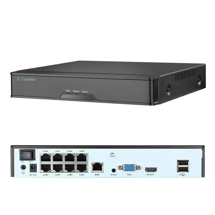 Gx-Hfx-M8s-K4 IP66 Waterproof Outdoor Turret Dome IP Camera Sets Dual Light Full Color Night Vision One-Way Audio P2p Poe Surveillance System