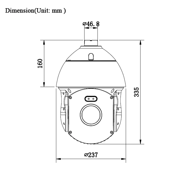 4K PTZ Camera Front View