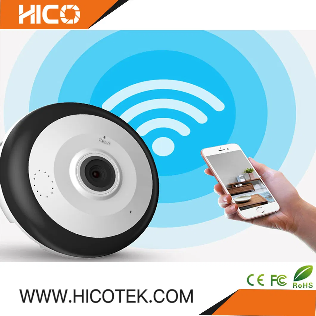 5MP Surveillance Vr Panoramic Mini 360 Degree Fisheye WiFi IP Camera