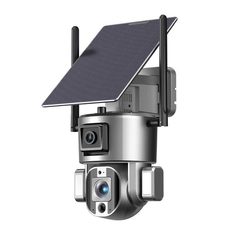 4G Solar Security Camera 4K 20X Optical Zoom Face Human Recognition Night Vision Full Color IP Solar CCTV Camera