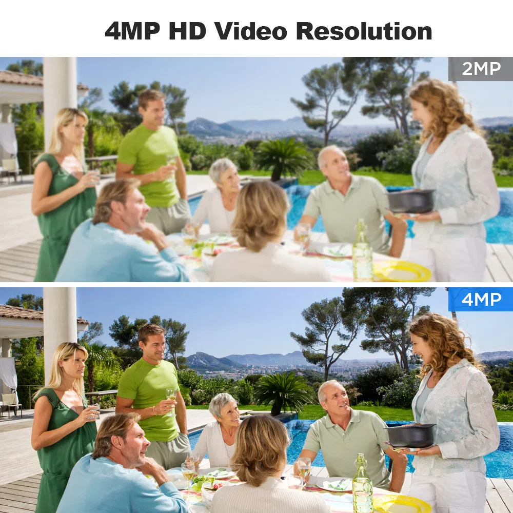 Srihome Sh046 4MP 5X Optical Zoom PTZ Camera 2.4G / 5g WiFi H. 265 Video Surveillance Camera - EU Plug